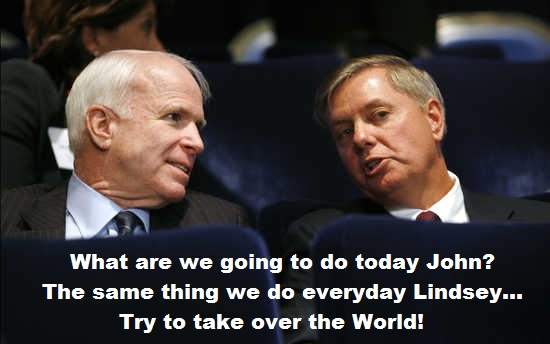 McCain and Graham talk at the Fiscal Responsibility Summit at the White House in Washington
